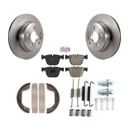 Kit de quincaillerie pour chaussures de frein de stationnement, Rotors à disque arrière, plaquettes semi-métalliques, pour BMW X6