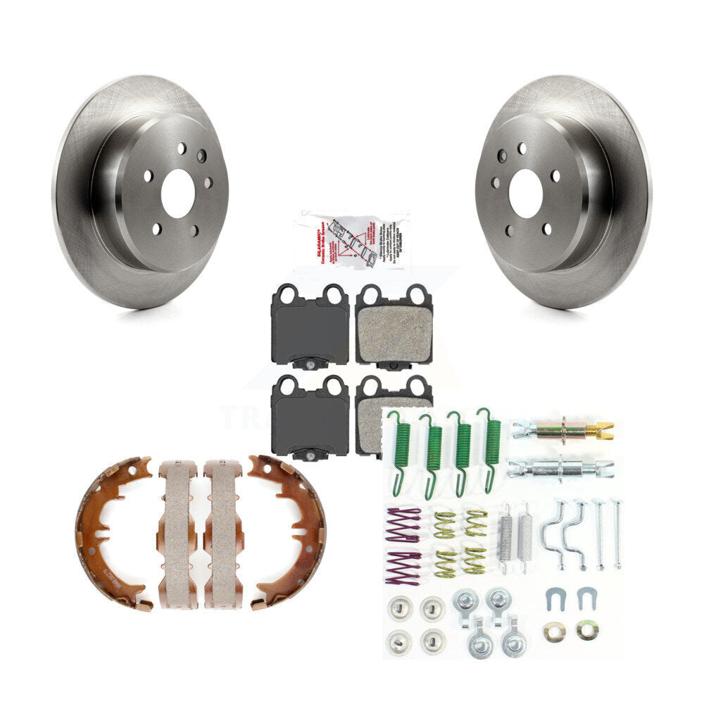 Rotors à disque arrière, patins semi-métalliques, chaussures de stationnement et Kit de matériel pour Lexus SC43