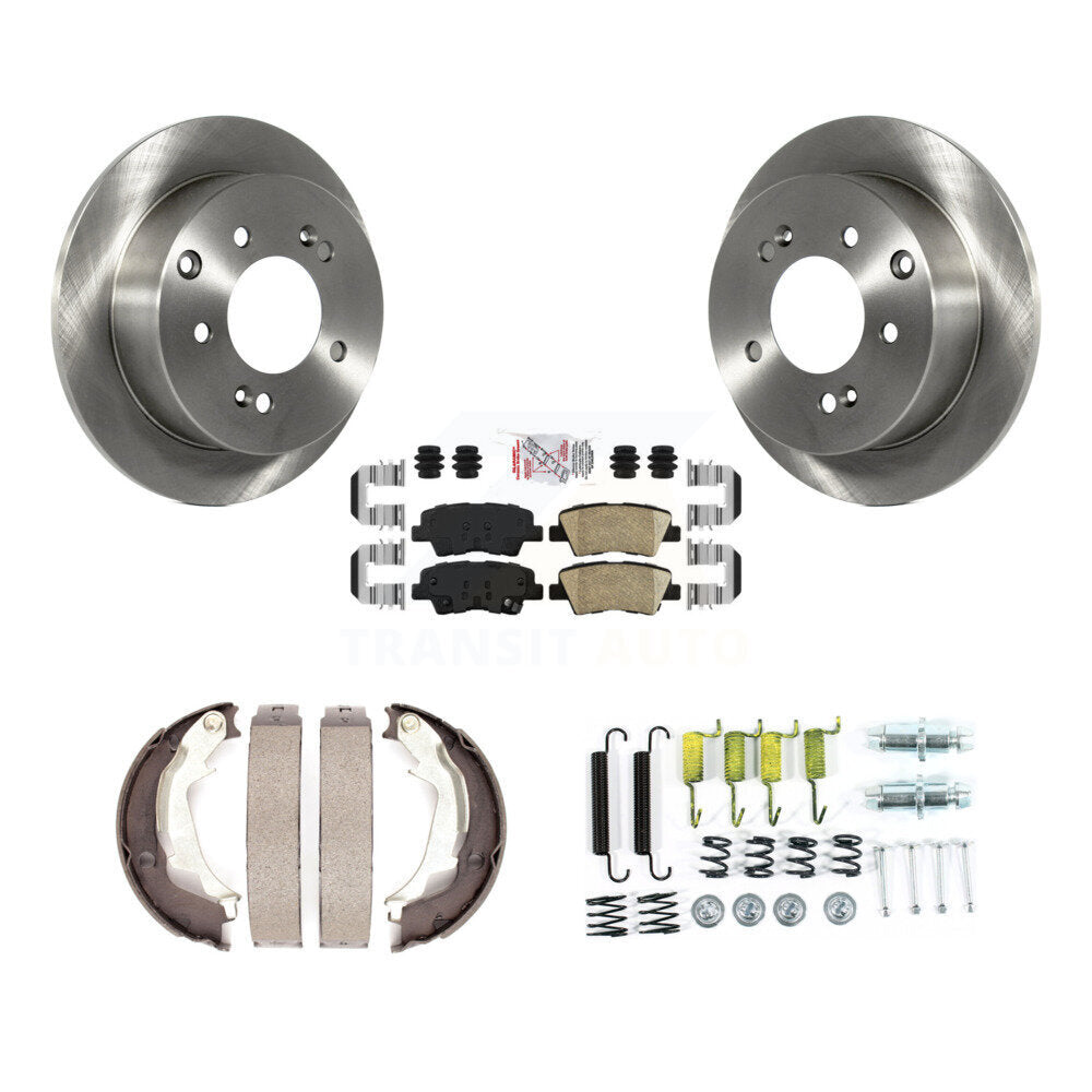 Kit de quincaillerie pour chaussures de stationnement, Rotors à disque arrière, tampons en céramique, pour Kia Soul 2010 – 2013