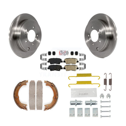 Kit de chaussures de stationnement et de matériel de stationnement, Rotors à disque arrière, coussinets en céramique pour Kia Amanti 07-09