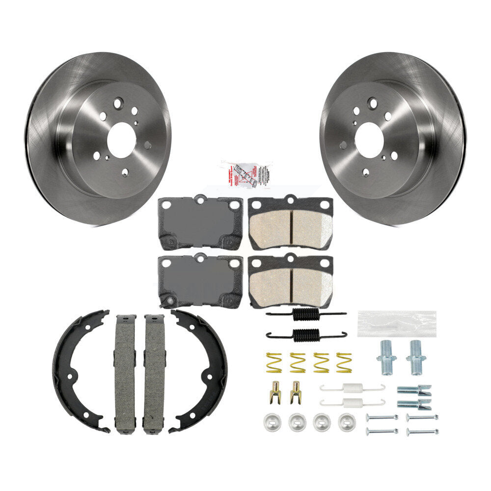 Kit de chaussures de stationnement et de matériel de stationnement, Rotors à disque arrière, coussinets en céramique pour Lexus IS250 IS35