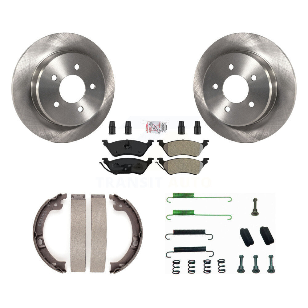 Kit de quincaillerie pour chaussures de stationnement, Rotors à disque arrière, plaquettes semi-métalliques, pour Dodge Grand