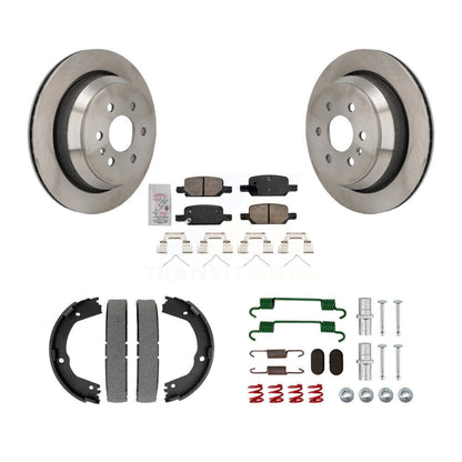 Kit de quincaillerie pour chaussures de stationnement, Rotors à disque arrière, tampons en céramique, pour Chevrolet Colorado