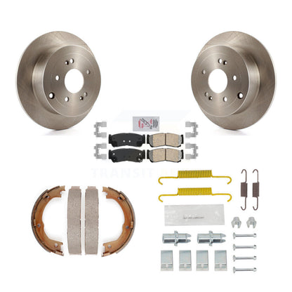 Kit de chaussures de stationnement et de matériel de stationnement, Rotors à disque arrière, plaquettes en céramique, pour Hyundai Santa Fe