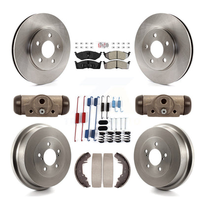 Kit de plaquettes et de tambour semi-métalliques, Rotor de frein avant et arrière, pour Chrysler Grand Voyage
