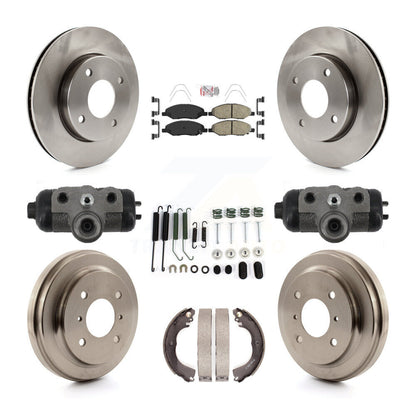 Kit de plaquettes et de tambours en céramique pour rotors de frein avant et arrière (9 pièces) pour Nissan Versa 1.6 09-11