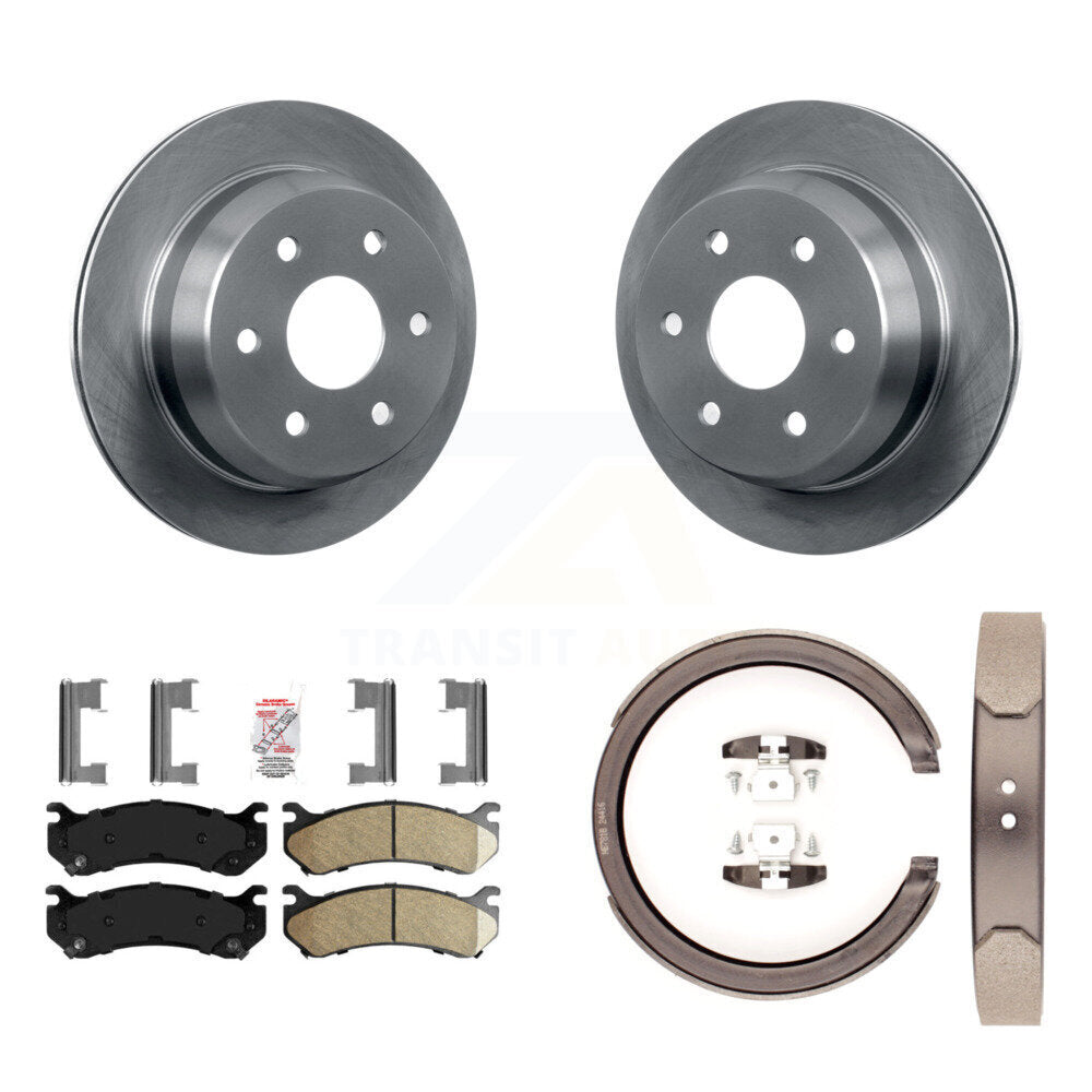 Kit de plaquettes en céramique et de chaussures de stationnement pour Rotors à disque arrière, pour Chevrolet Suburban 2500