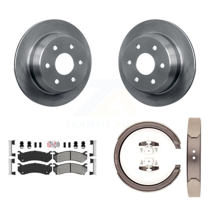 Kit de plaquettes semi-métalliques et de patins de frein de stationnement pour rotors de disque arrière K8A-109222