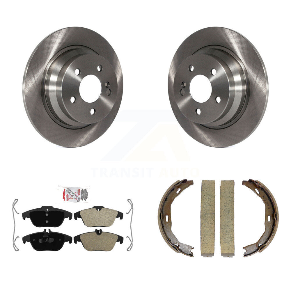 Kit de plaquettes semi-métalliques et de chaussures de stationnement pour disques arrière, pour Mercedes-Benz E35