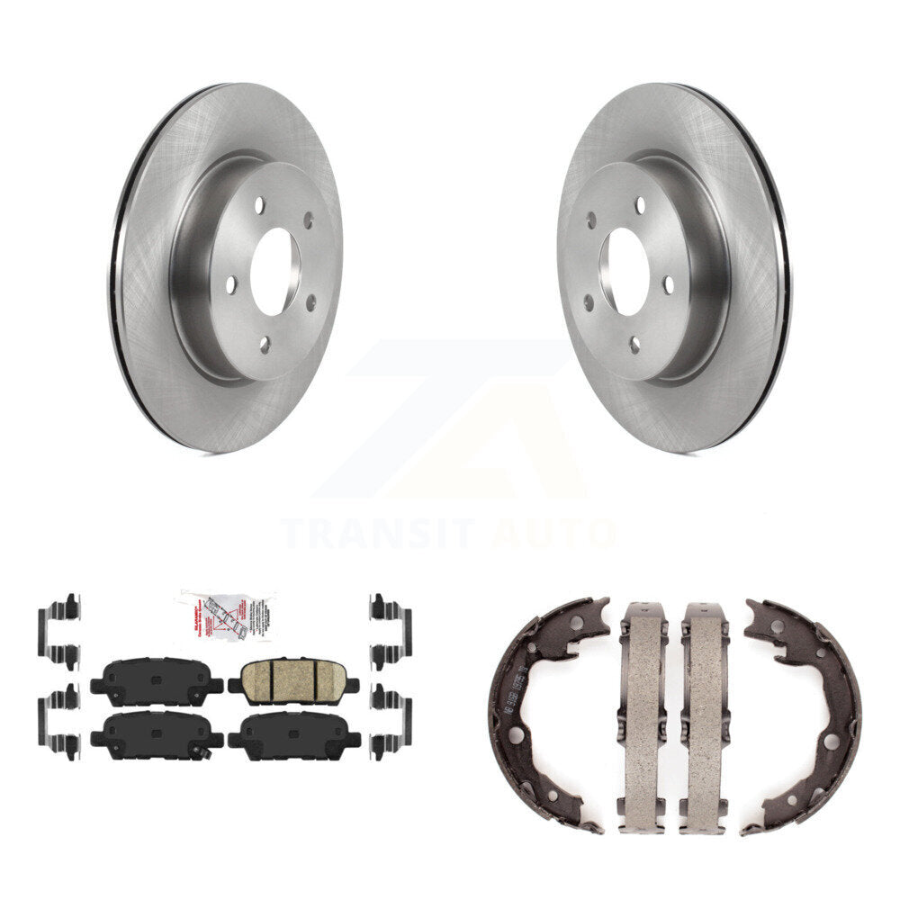 Kit de plaquettes en céramique et de patins de frein de stationnement, Rotors à disque arrière, pour Nissan LEAF