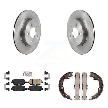 Kit de plaquettes en céramique et de patins de frein de stationnement, Rotors à disque arrière, pour Nissan LEAF