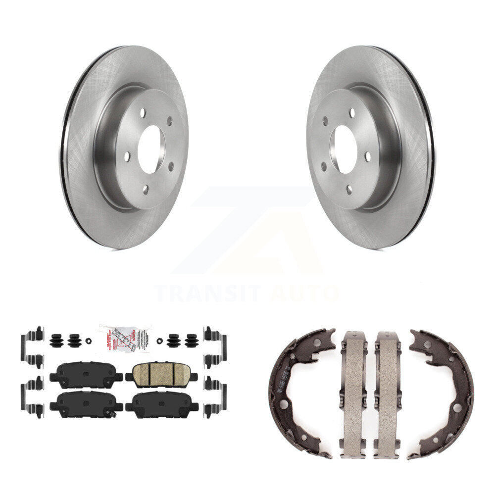 Kit de plaquettes en céramique et de patins de frein de stationnement, Rotors à disque arrière, pour Nissan LEAF
