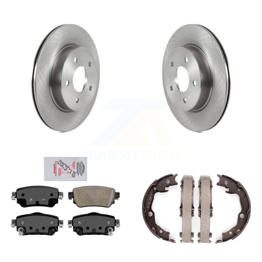 Kit de plaquettes en céramique et de patins de frein de stationnement, Rotors à disque arrière, pour Nissan LEAF