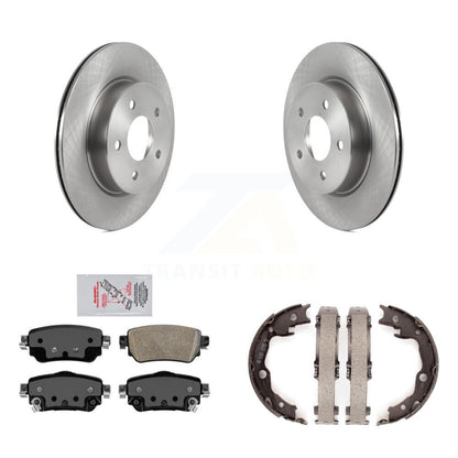Kit de plaquettes en céramique et de patins de frein de stationnement, Rotors à disque arrière, pour Nissan LEAF