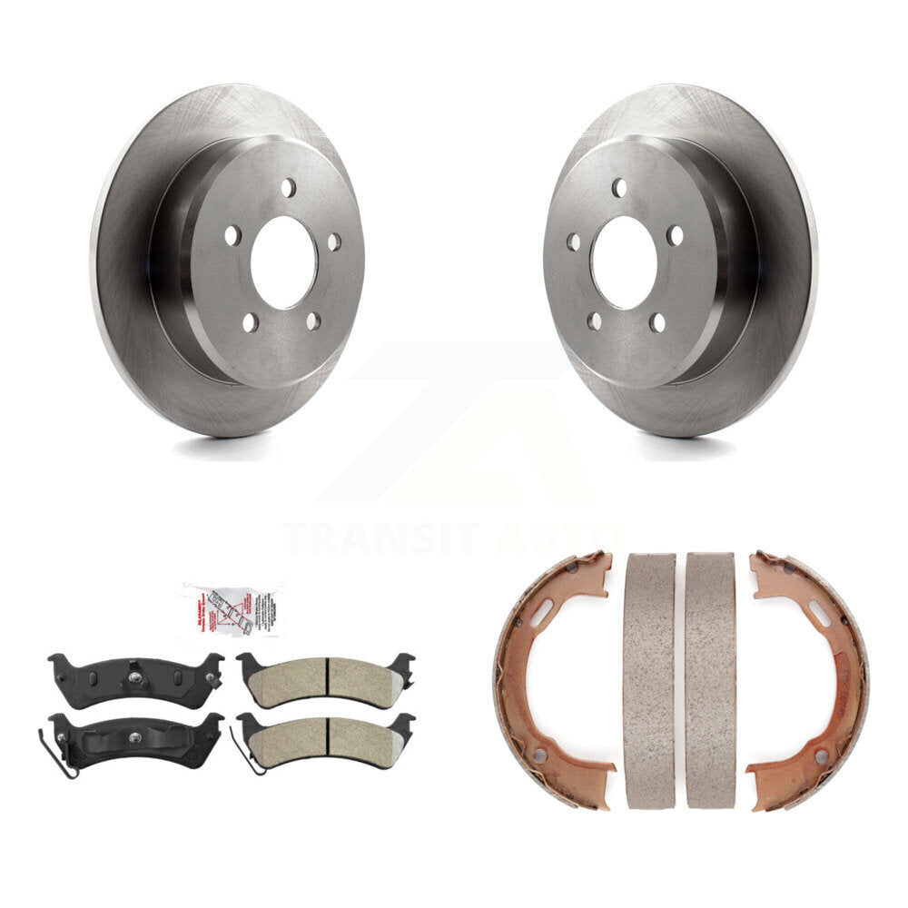 Kit de plaquettes semi-métalliques et de chaussures de stationnement pour disques arrière, pour Ford Explorer Sport