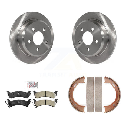 Kit de plaquettes semi-métalliques et de chaussures de stationnement pour rotors de disque arrière, pour Jeep Grand Cherokee