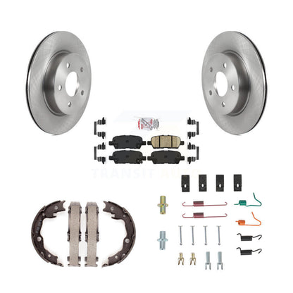 Rotors de disque arrière, plaquettes en céramique, chaussures de frein de stationnement et Kit de matériel pour Nissan LEA