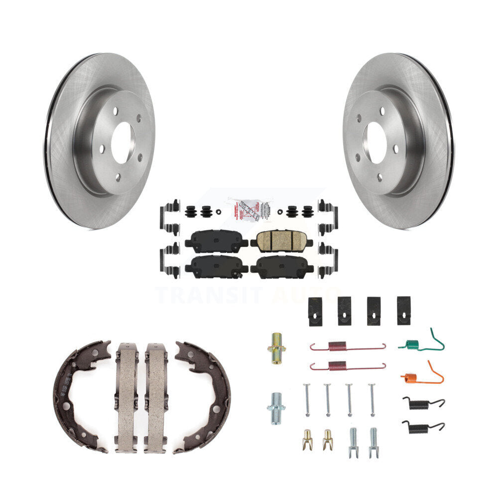 Rotors de disque arrière, plaquettes en céramique, chaussures de frein de stationnement et Kit de matériel pour Nissan LEA