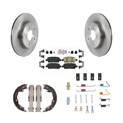 Rotors de disque arrière, plaquettes en céramique, chaussures de frein de stationnement et Kit de matériel pour Nissan LEA