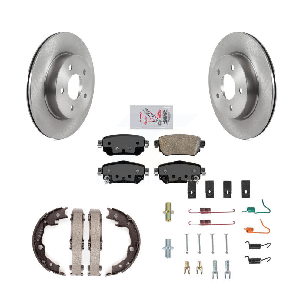 Rotors de disque arrière, plaquettes en céramique, chaussures de frein de stationnement et Kit de matériel pour Nissan LEA