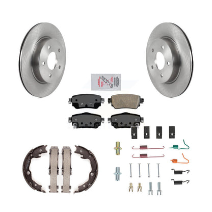 Rotors de disque arrière, plaquettes en céramique, chaussures de frein de stationnement et Kit de matériel pour Nissan LEA