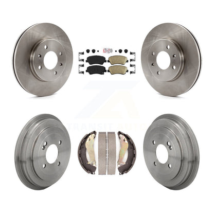 Rotors de frein à disque avant et arrière, plaquettes en céramique et Kit de batterie pour Kia Rio K8A-109241