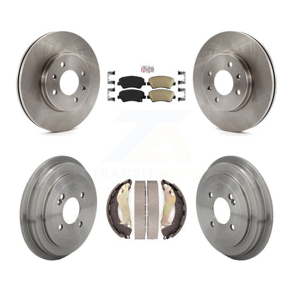 Rotors de frein à disque avant et arrière, plaquettes en céramique et Kit de batterie pour Kia Rio K8A-109243