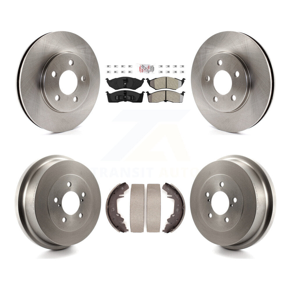 Kit de plaquettes et de tambour semi-métalliques, Rotor de frein avant et arrière, pour Chrysler Grand Voyage