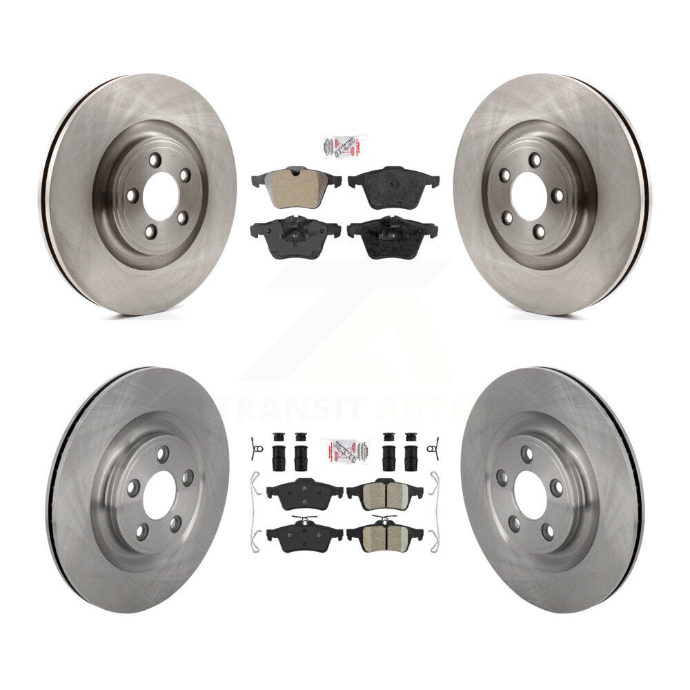 Kit de plaquettes en céramique et de rotors de frein à disque, semi-métalliques avant et arrière, pour Jaguar XJ