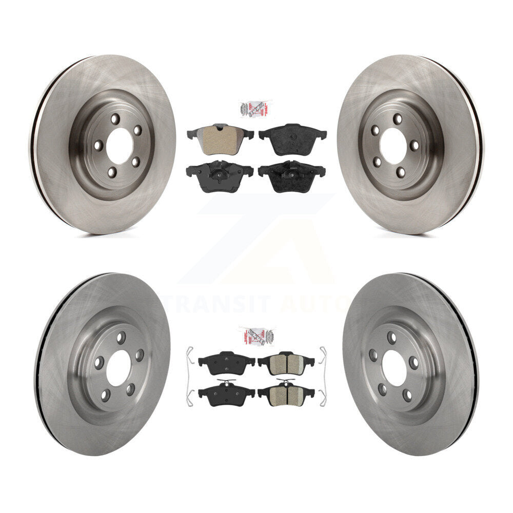 Kit de plaquettes en céramique et de rotors de frein à disque, semi-métalliques avant et arrière, pour Jaguar XJ
