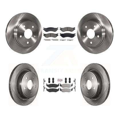 Kit de plaquettes semi-métalliques avant et arrière et Rotor de frein à disque, pour Dodge Ram 1500 Durang