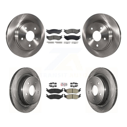 Kit de plaquettes semi-métalliques avant et arrière et Rotor de frein à disque, pour Dodge Ram 1500 Durang