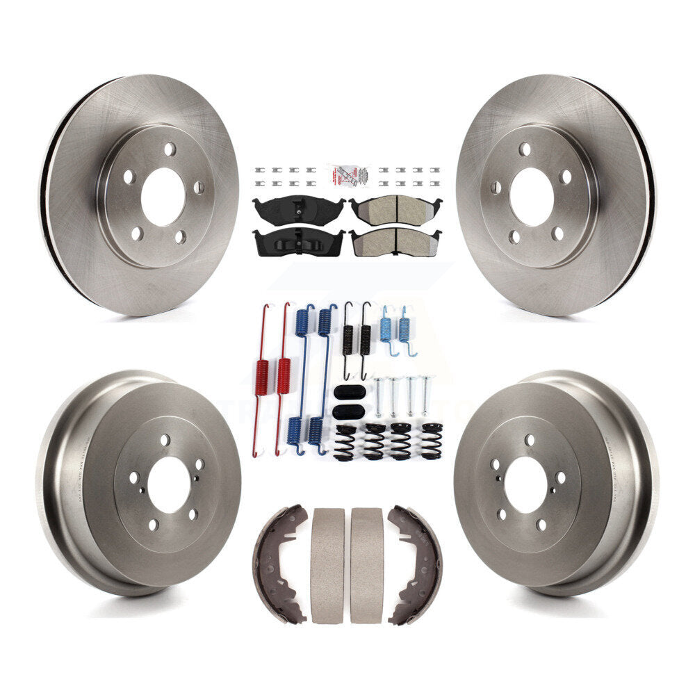Kit de plaquettes et de tambour semi-métalliques, Rotor de frein avant et arrière, pour Chrysler Grand Voyage