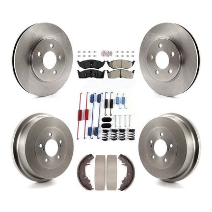 Kit de plaquettes et de tambour semi-métalliques, Rotor de frein avant et arrière, pour Chrysler Grand Voyage
