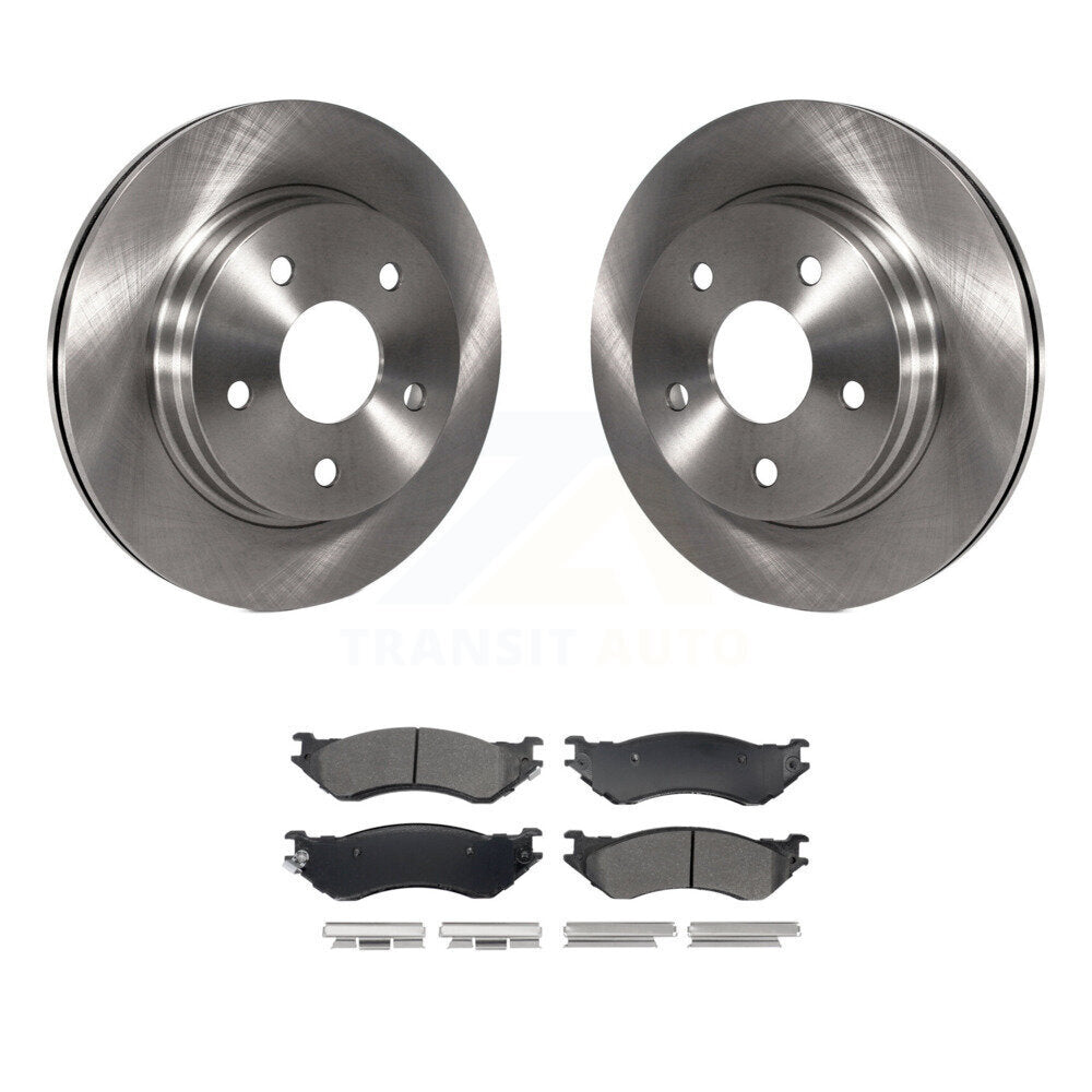 Kit de rotors de frein à disque avant et plaquettes semi-métalliques pour Dodge Ram 1500 Durango