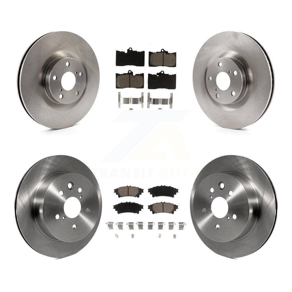 Kit de rotor de frein avant et arrière et plaquettes en céramique (6 pièces) pour Lexus IS350 C F Sport 14-15