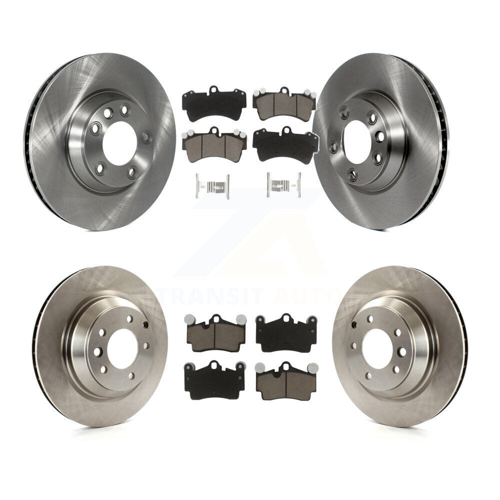 Kit de disques de frein à disque avant et arrière et plaquettes en céramique (6 pièces) pour Audi Q7 K8C-100011