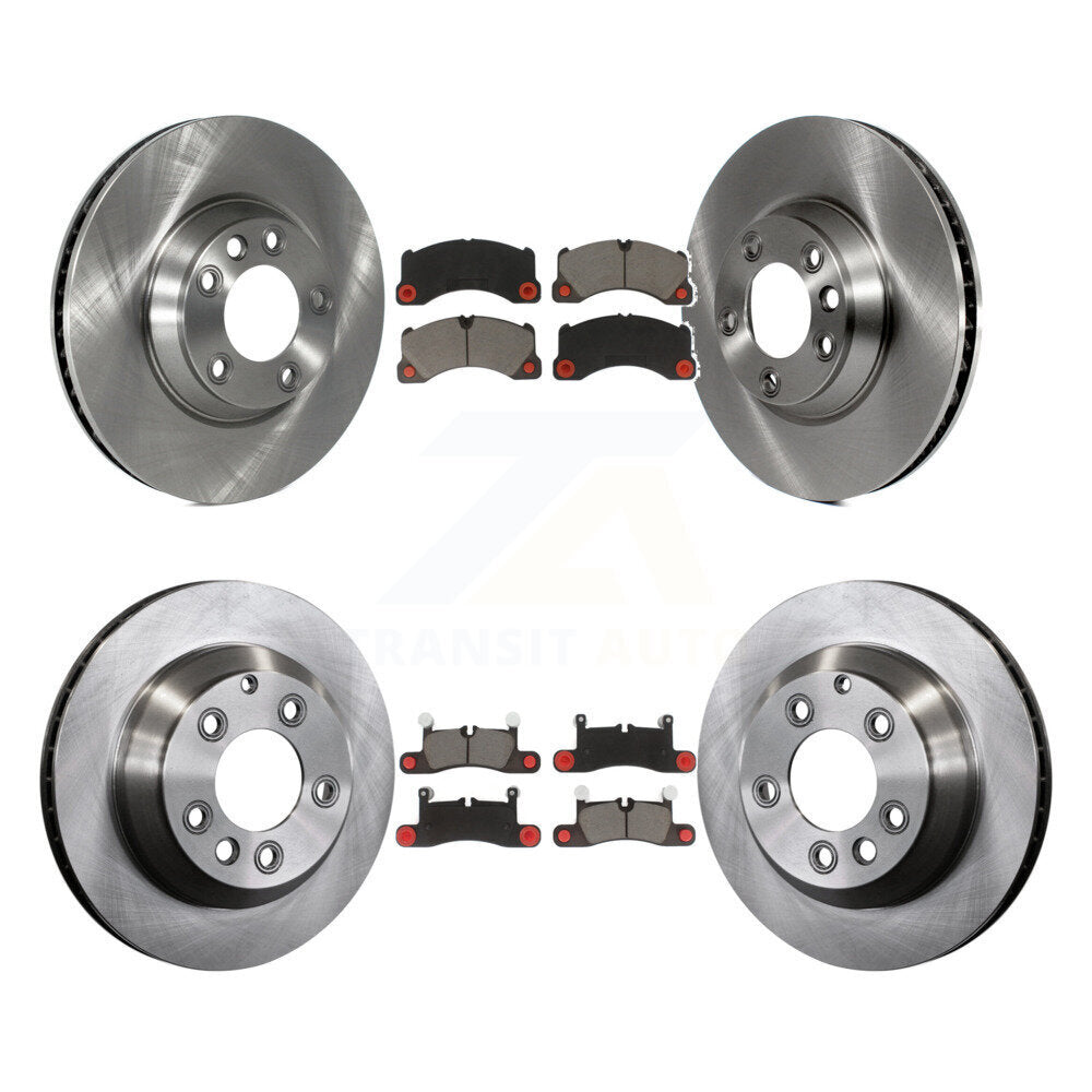Kit de rotors de frein à disque avant et arrière et plaquettes en céramique (6 pièces) pour Porsche Cayenne