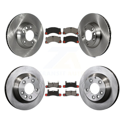 Kit de rotors de frein à disque avant et arrière et plaquettes en céramique (6 pièces) pour Porsche Cayenne