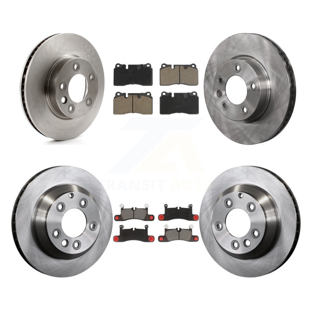 Kit de rotors de frein à disque avant et arrière et plaquettes en céramique (6 pièces) pour Volkswagen Touareg