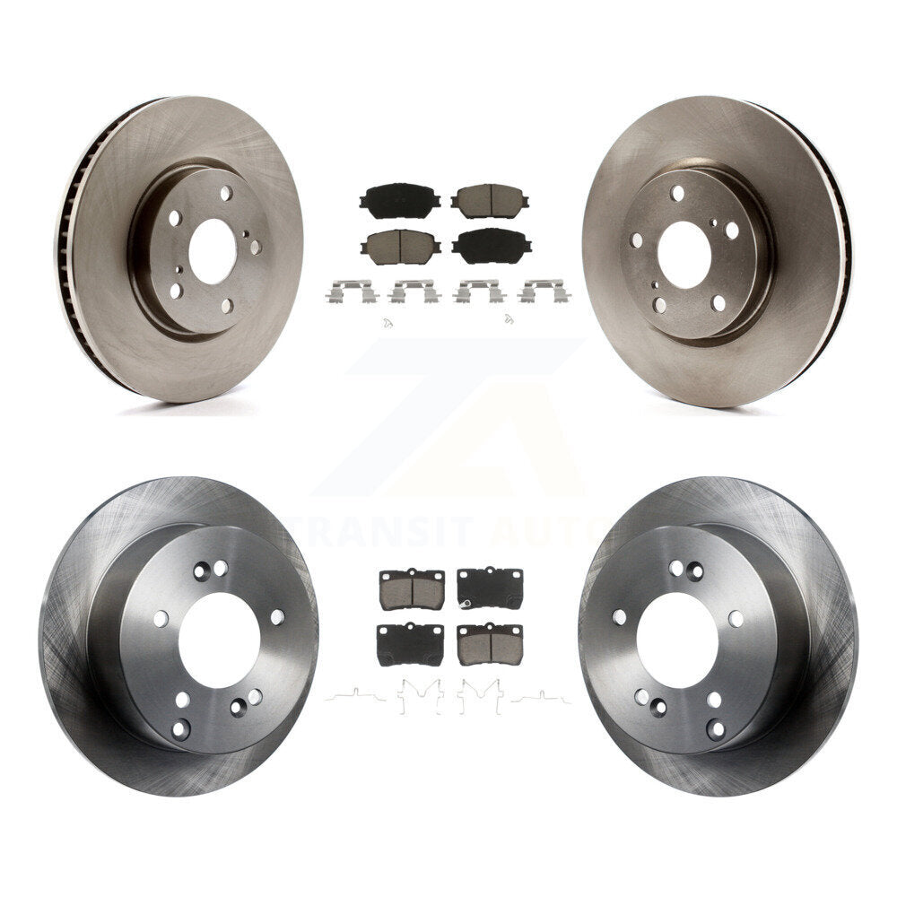 Kit de rotors de frein à disque avant et arrière et plaquettes en céramique (6 pièces) pour Lexus IS250