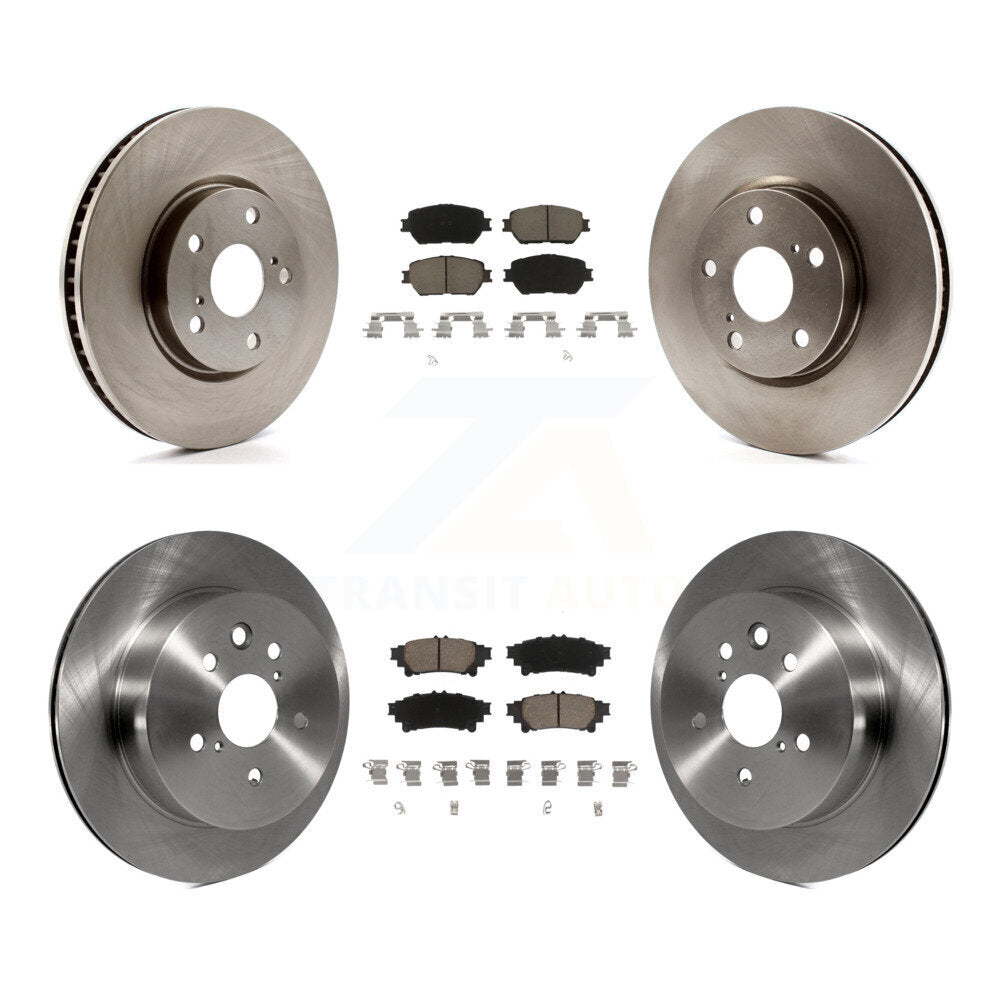 Kit de rotors de frein avant et arrière et plaquettes en céramique (6 pièces) pour Lexus IS250 C F Sport 2014