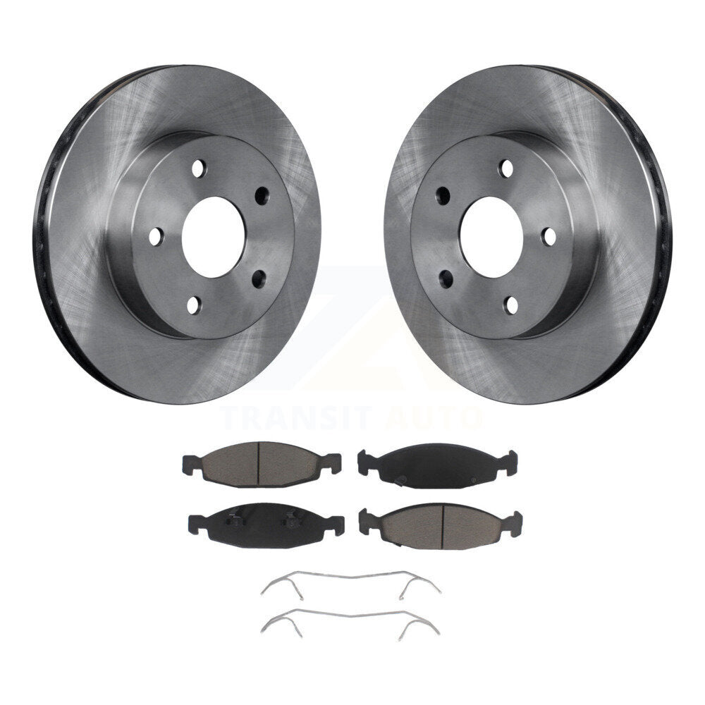 Kit de rotors de frein à disque avant et plaquettes en céramique pour Jeep Grand Cherokee K8C-100030