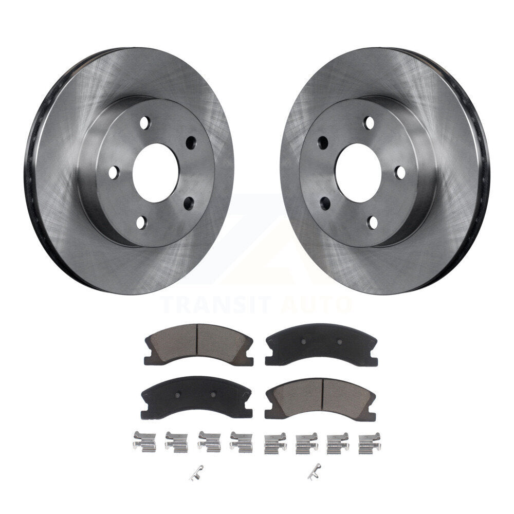 Kit de rotors de frein à disque avant et plaquettes en céramique pour Jeep Grand Cherokee K8C-100031