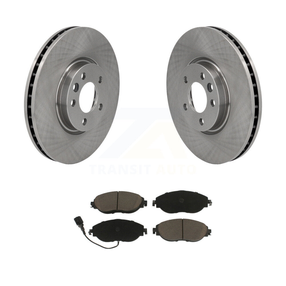 Kit de disques de frein à disque avant et plaquettes en céramique pour Volkswagen CC AWD K8C-100048