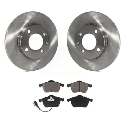 Kit de rotors de frein à disque avant et de plaquettes en céramique pour Volkswagen Jetta 2.8 de 1996 à 1998