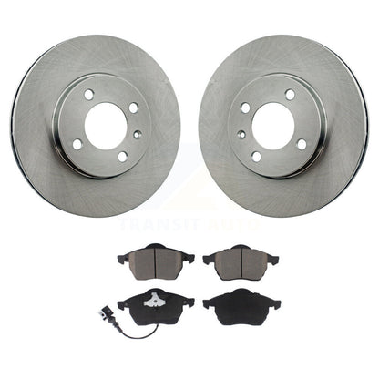Kit de rotors de frein à disque avant et de plaquettes en céramique pour Volkswagen Jetta 2.8 de 1996 à 1998