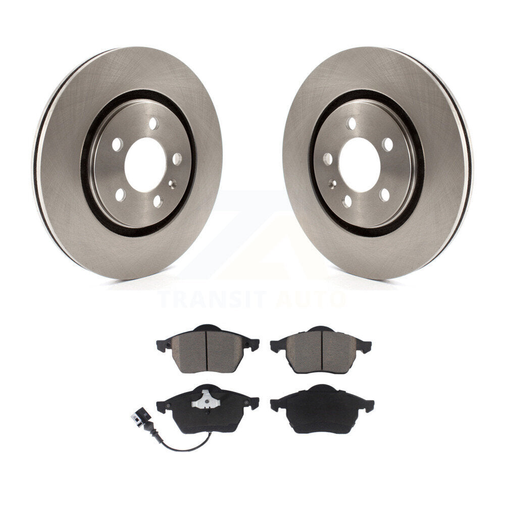 Kit de rotors de frein à disque avant et de plaquettes en céramique pour Volkswagen Passat 2,8 L 1996