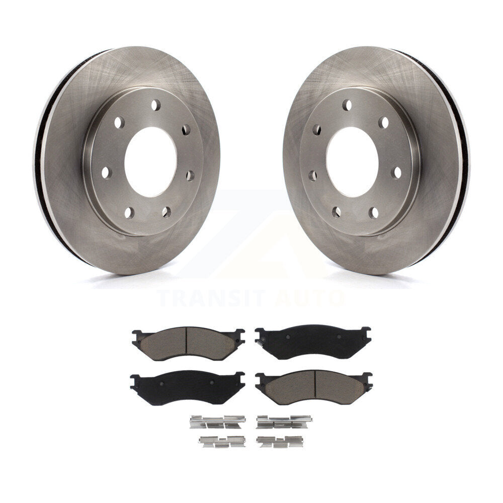 Rotors de frein à disque avant et kit de plaquettes en céramique pour Ford F-150 F-250 HD Heritage 4W