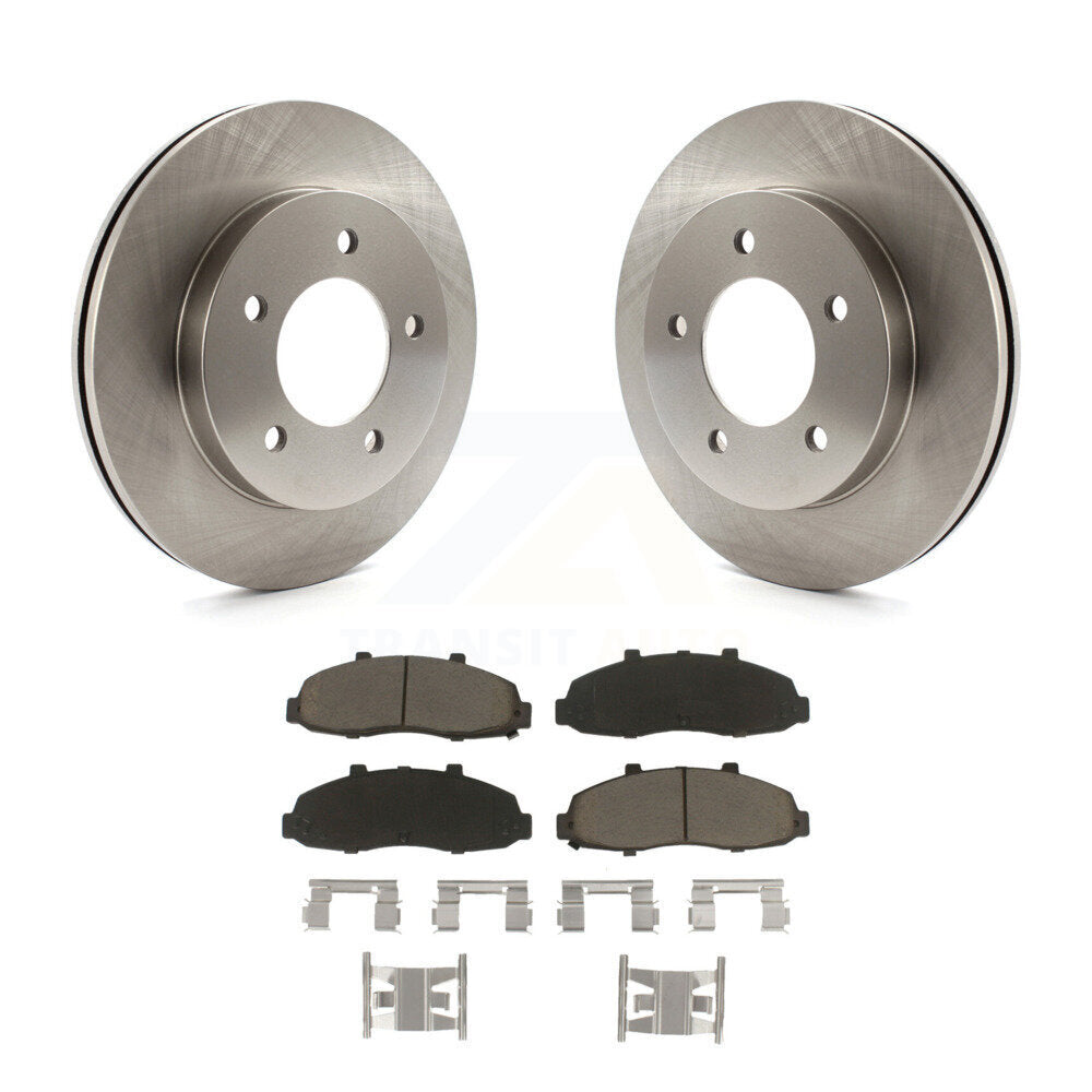 Kit de disques de frein à disque avant et plaquettes en céramique pour Ford F-150 Heritage 4WD